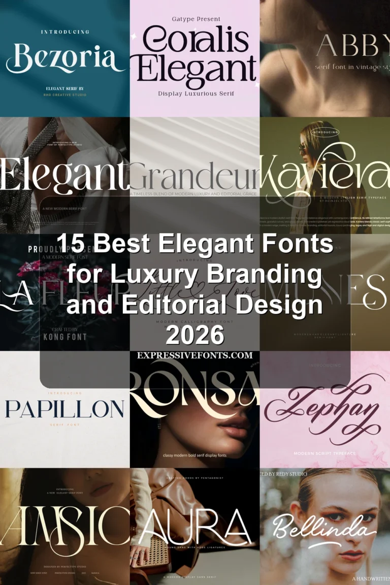15 Best Elegant Fonts for Luxury Branding and Editorial Design 2026