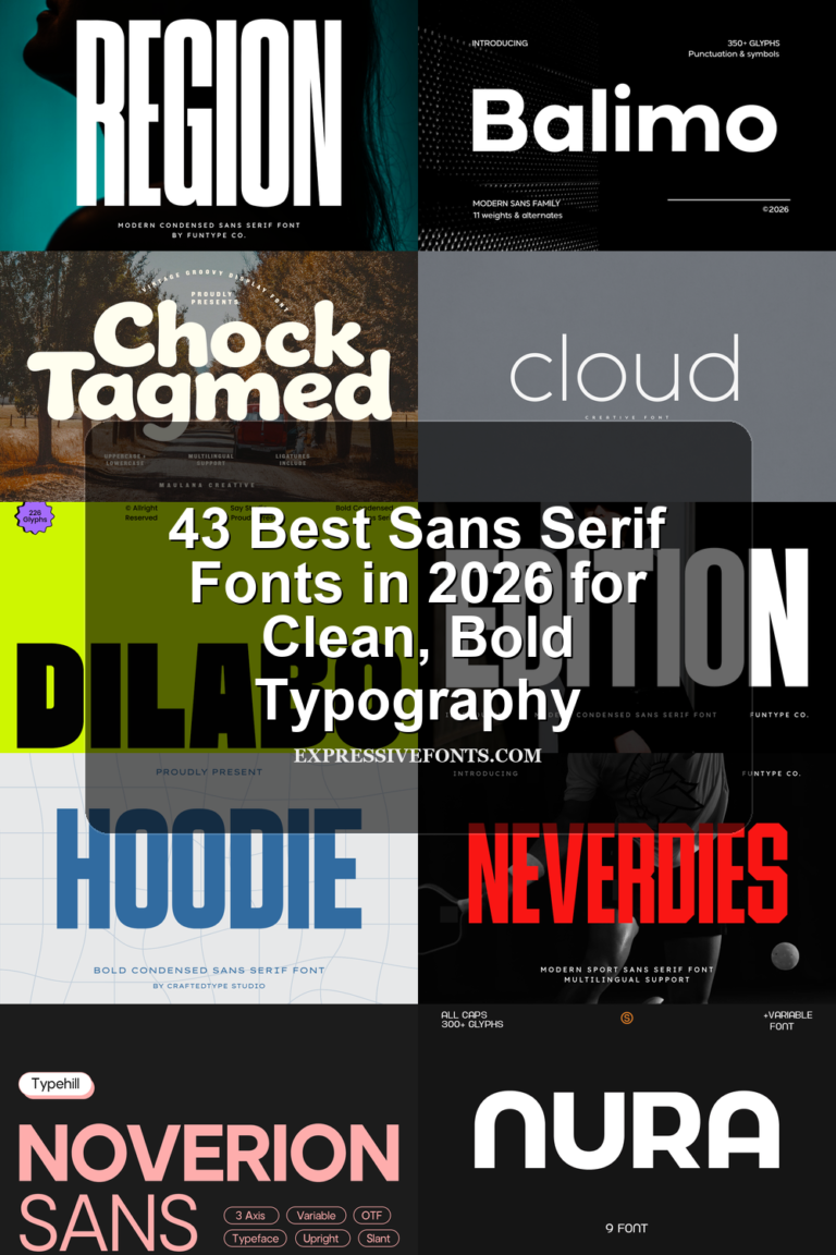 31 Best Sans Serif Fonts in 2026 for Clean, Bold Typography