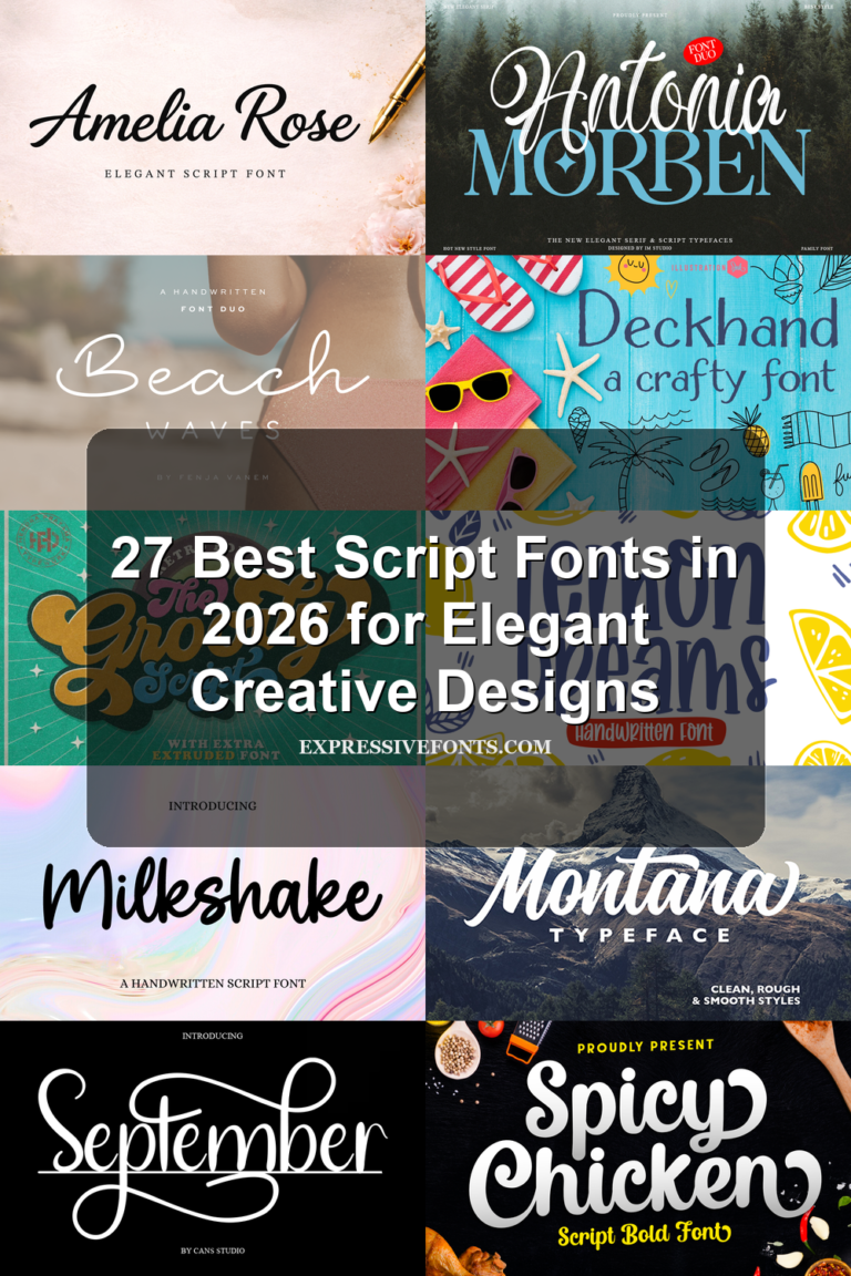 27 Best Script Fonts in 2026 for Elegant Creative Designs