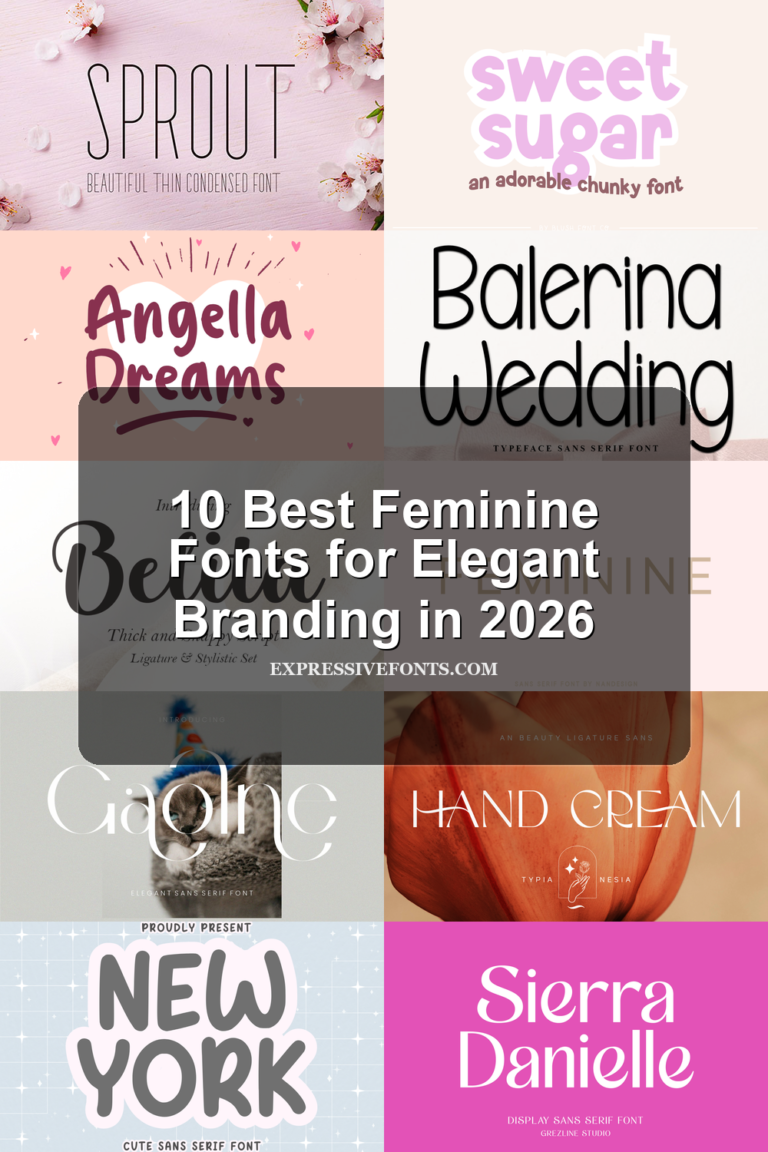 10 Best Feminine Fonts for Elegant Branding in 2026