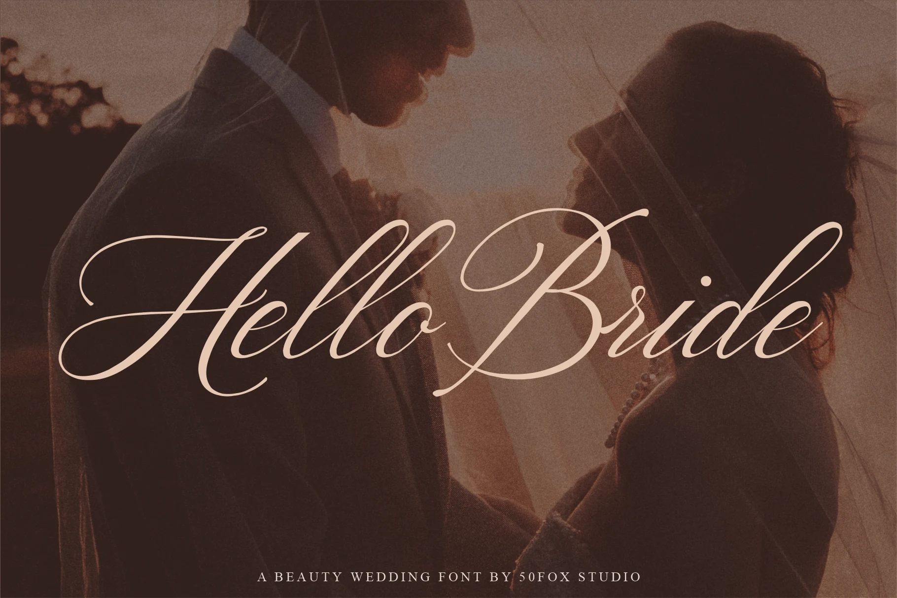 Hello Bride Font elegant handwritten script with long flourishes and high-contrast strokes