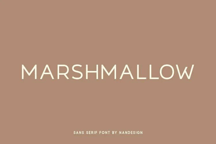 Marshmallow Font preview from a Sans Serif Fonts collection