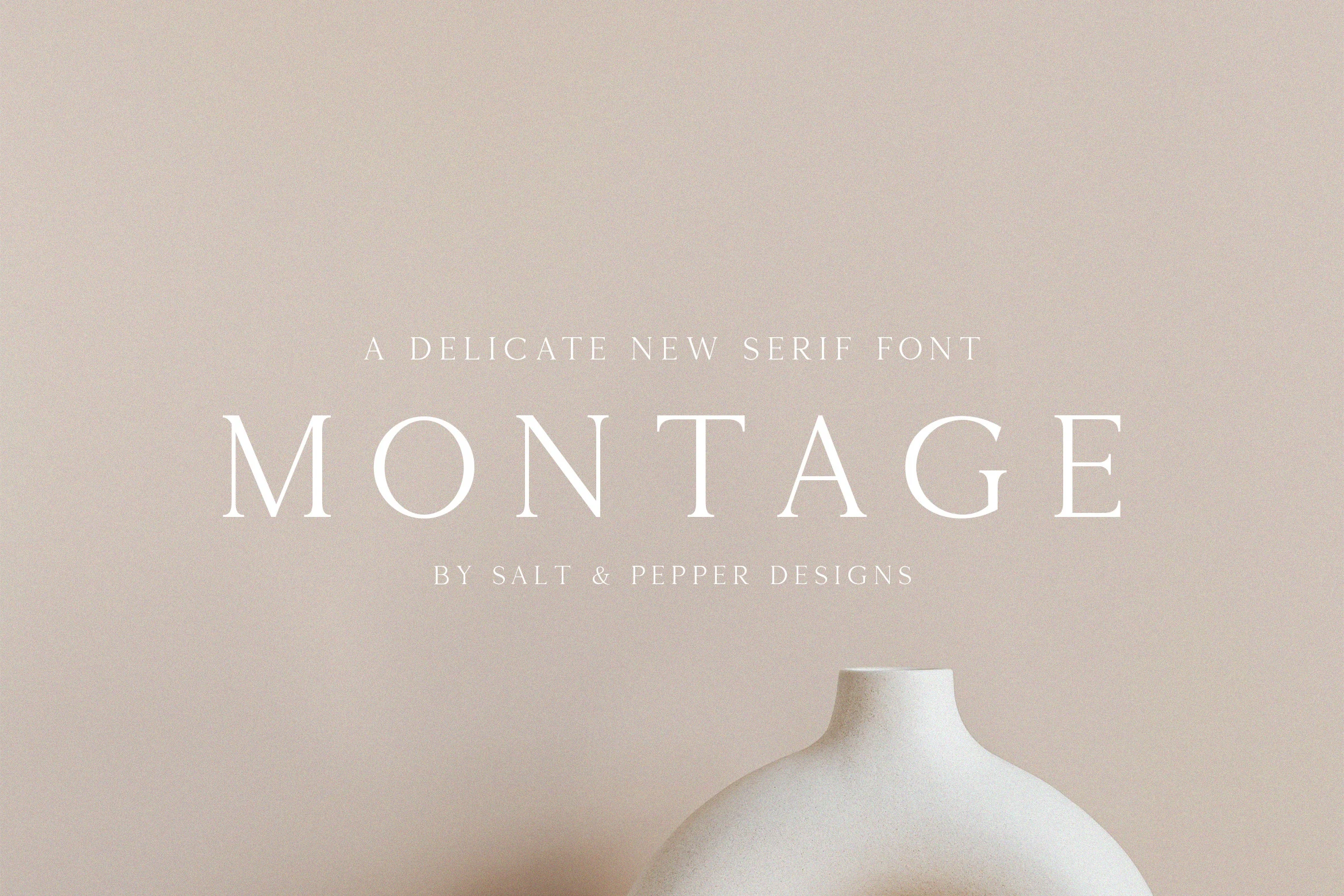 Montage Font preview from a Serif Fonts collection