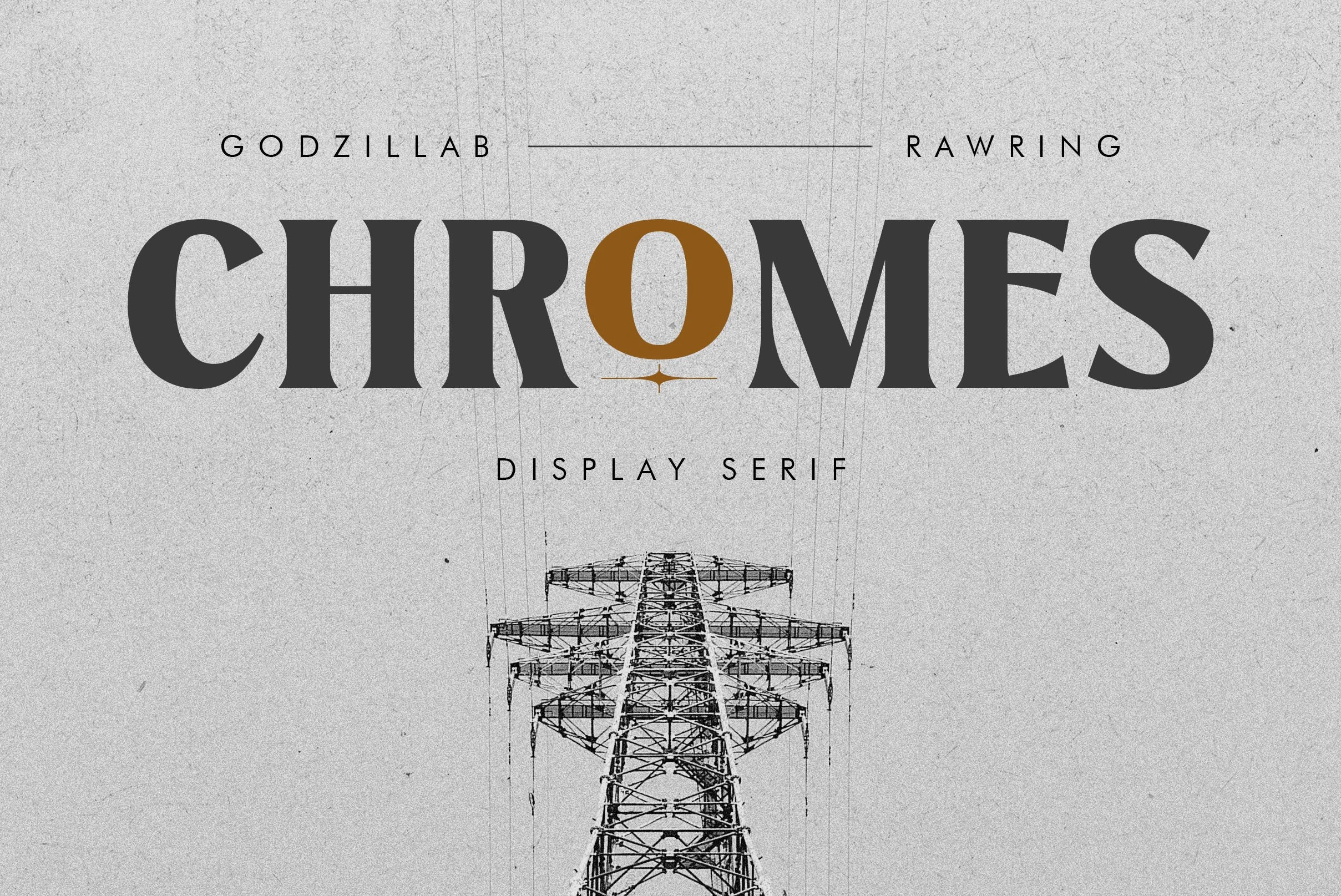 Chromes Font bold display serif lettering with sharp wedge serifs and strong contrast