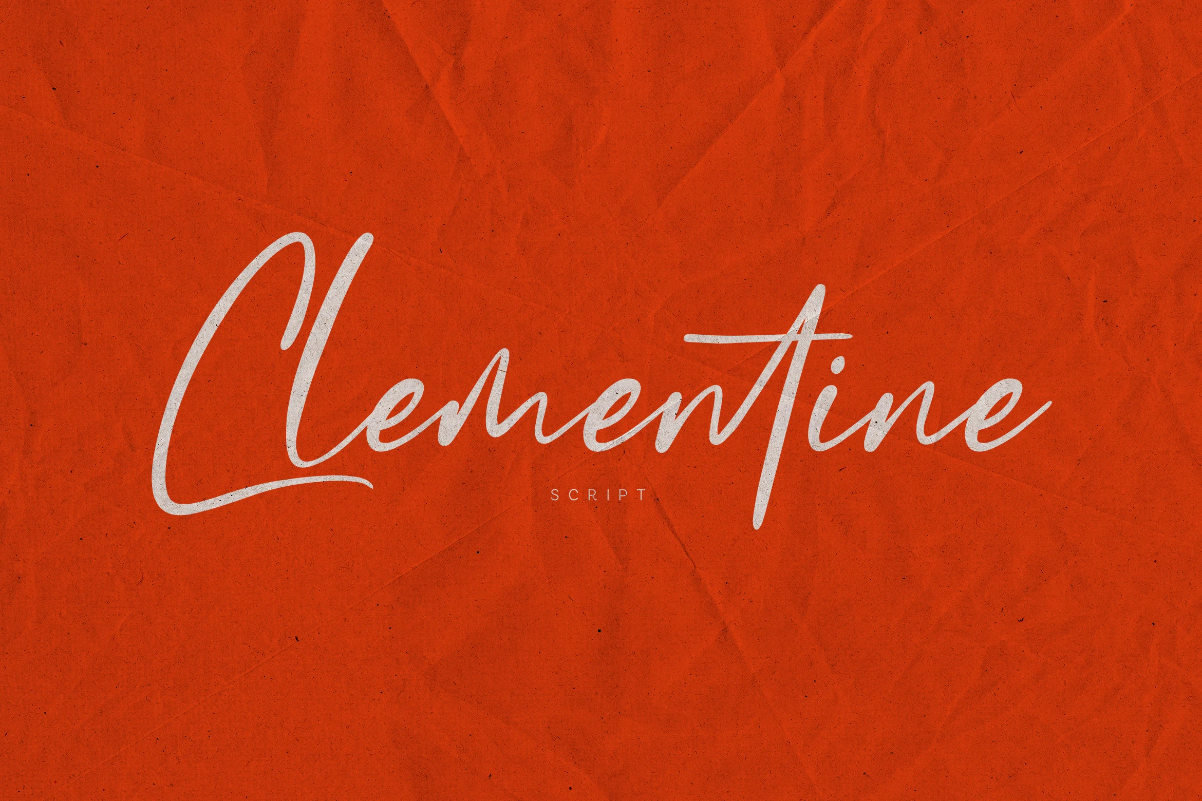 Clementine Font light handwritten script with long sweeping strokes