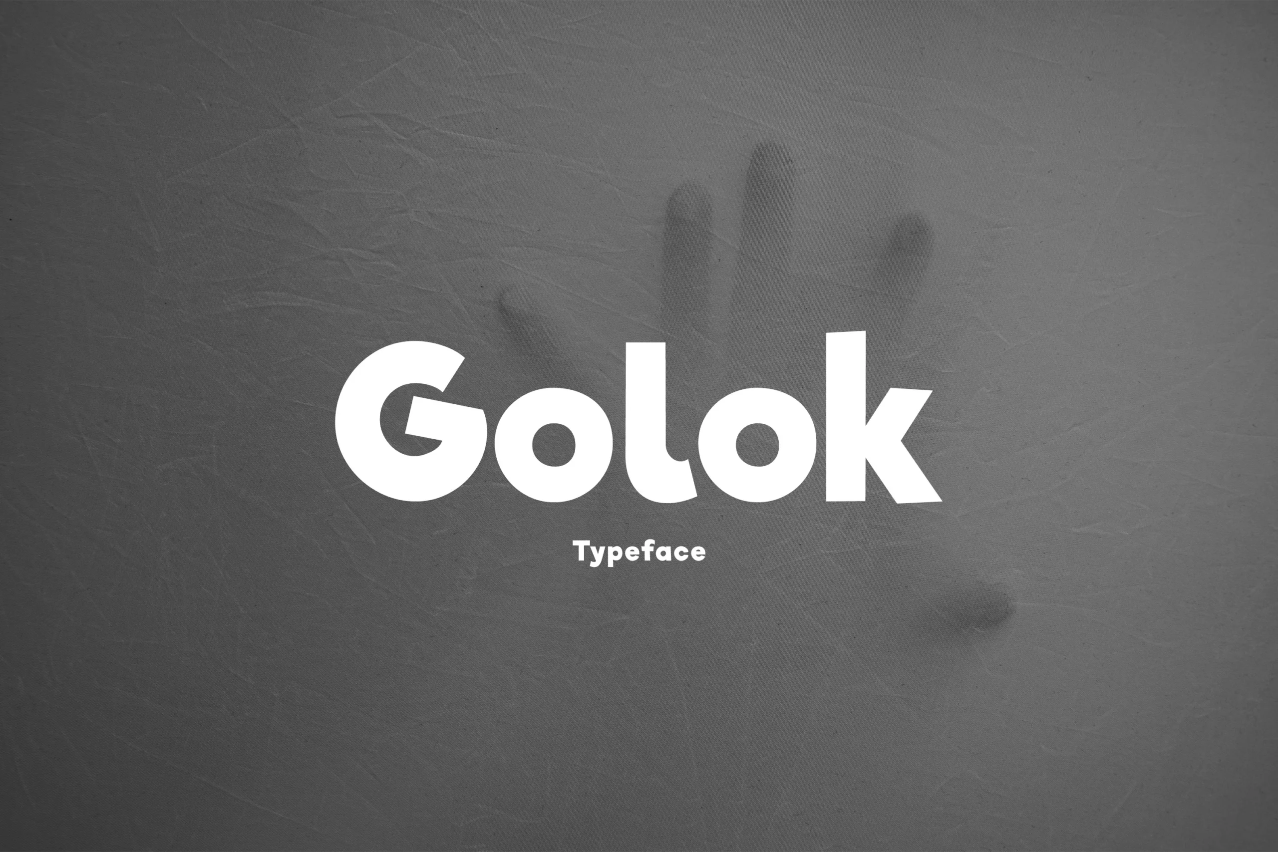 Golok Font preview with thick rounded bold display lettering