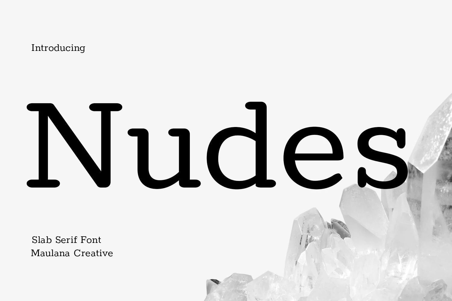 Nudes Slab Serif Font preview in bold rounded slab serif lettering