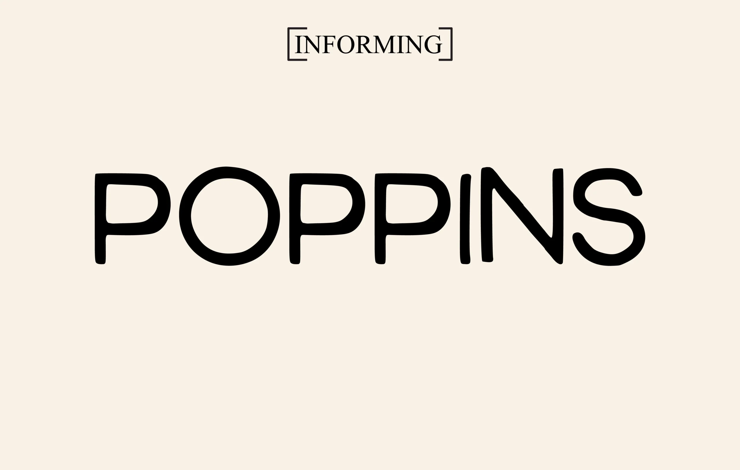Poppins Font preview in a rounded black geometric sans serif style