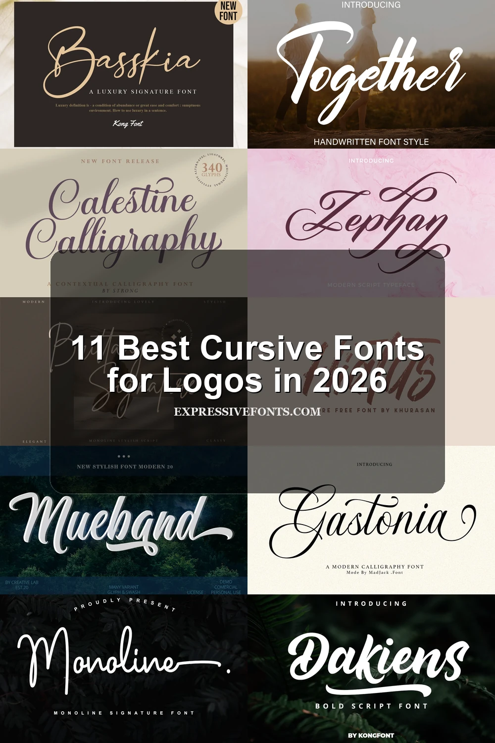 11 Best Cursive Fonts for Logos in 2026
