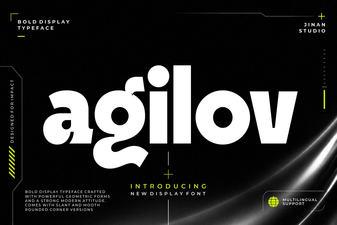 Agilov font preview