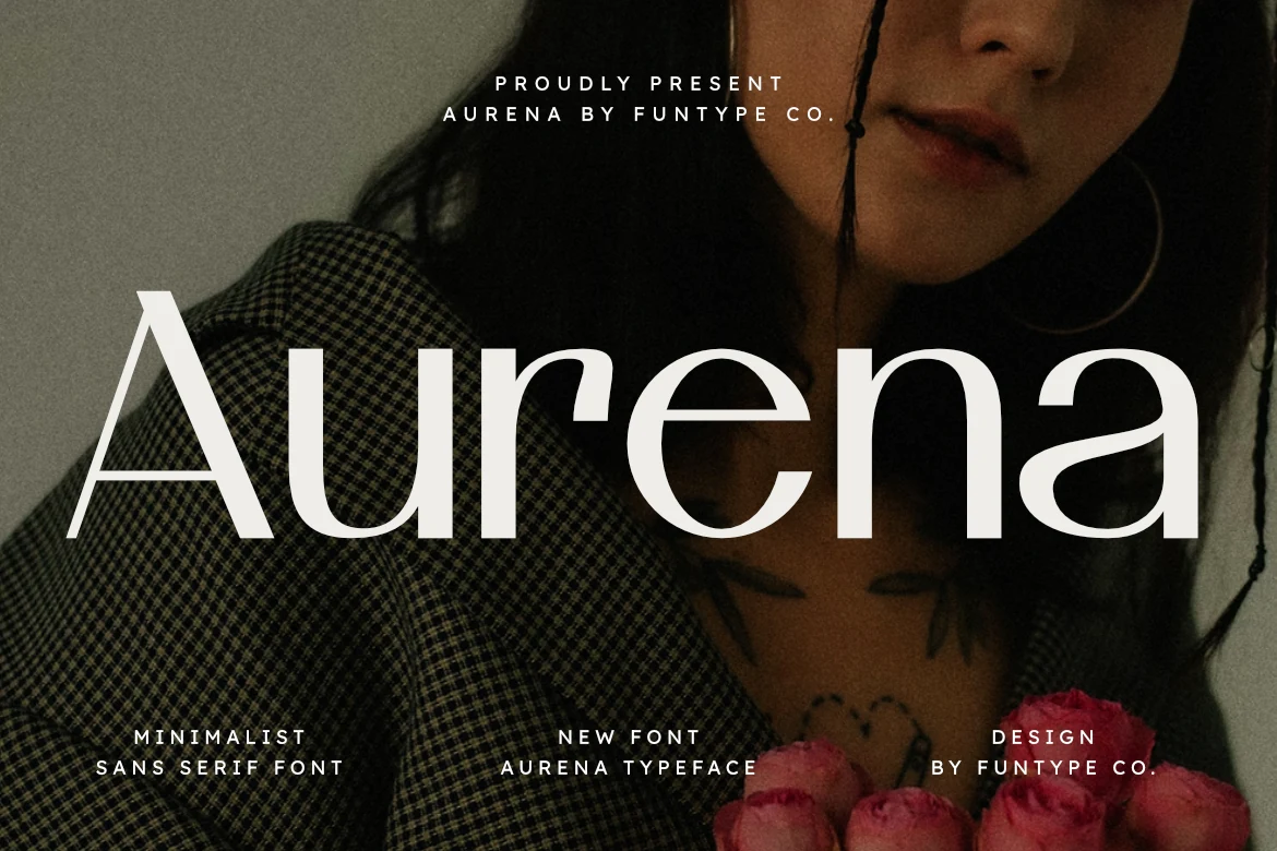 Aurena Font is a wide-proportioned, high-contrast sans serif with open apertures and elegant terminals.