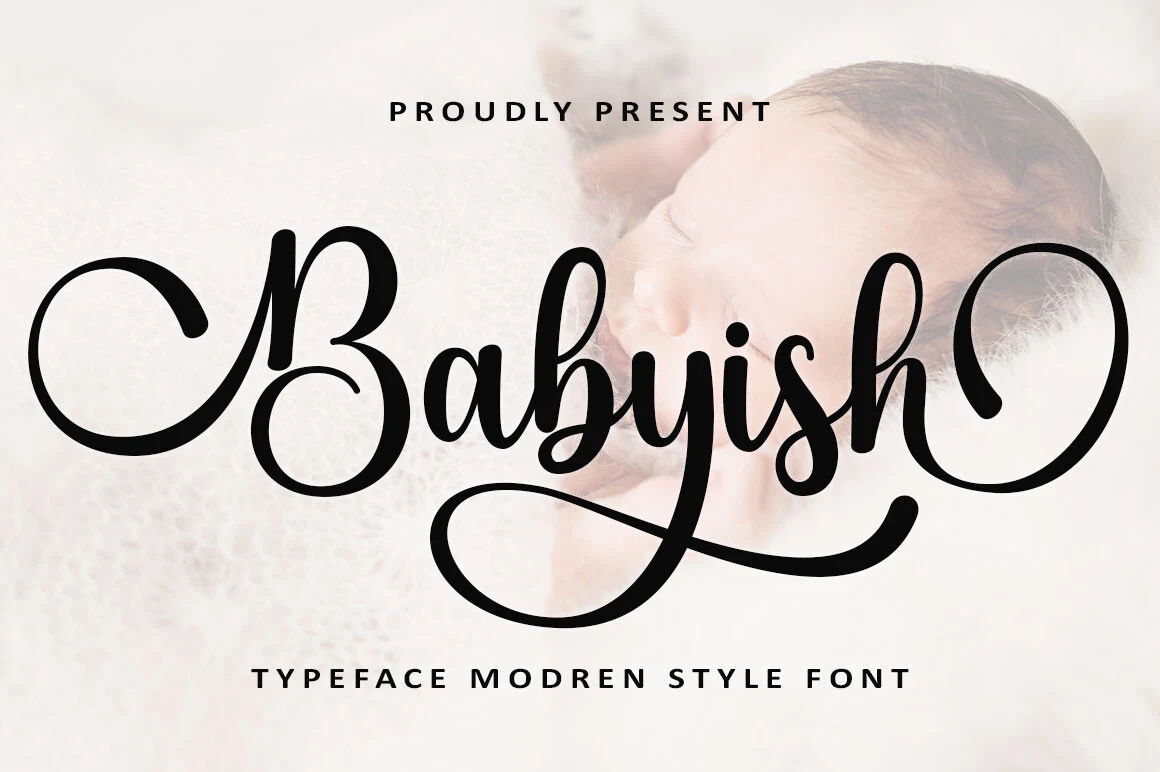 Babyish font preview