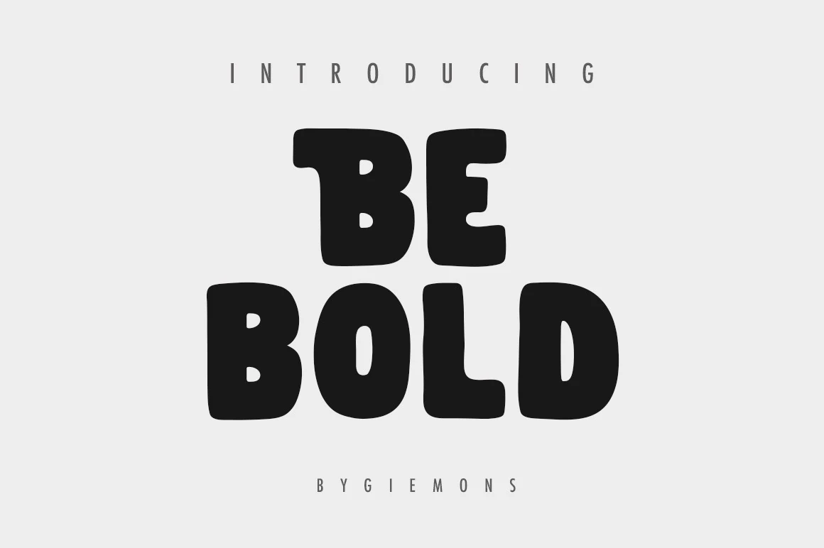 Be Bold font preview