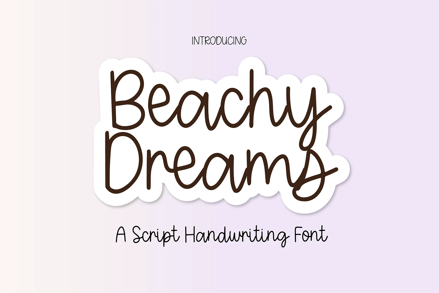 Beachy Dreams font preview