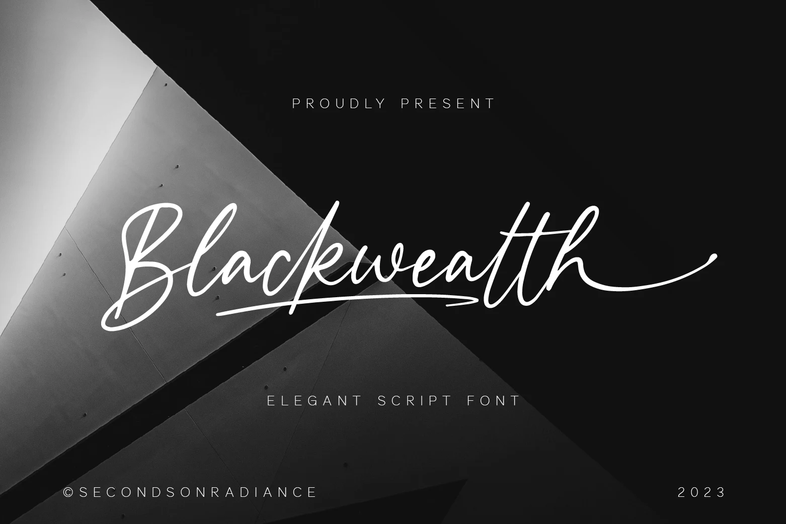 Blackwealth font preview