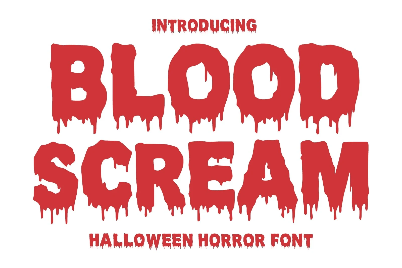 Blood Scream font preview