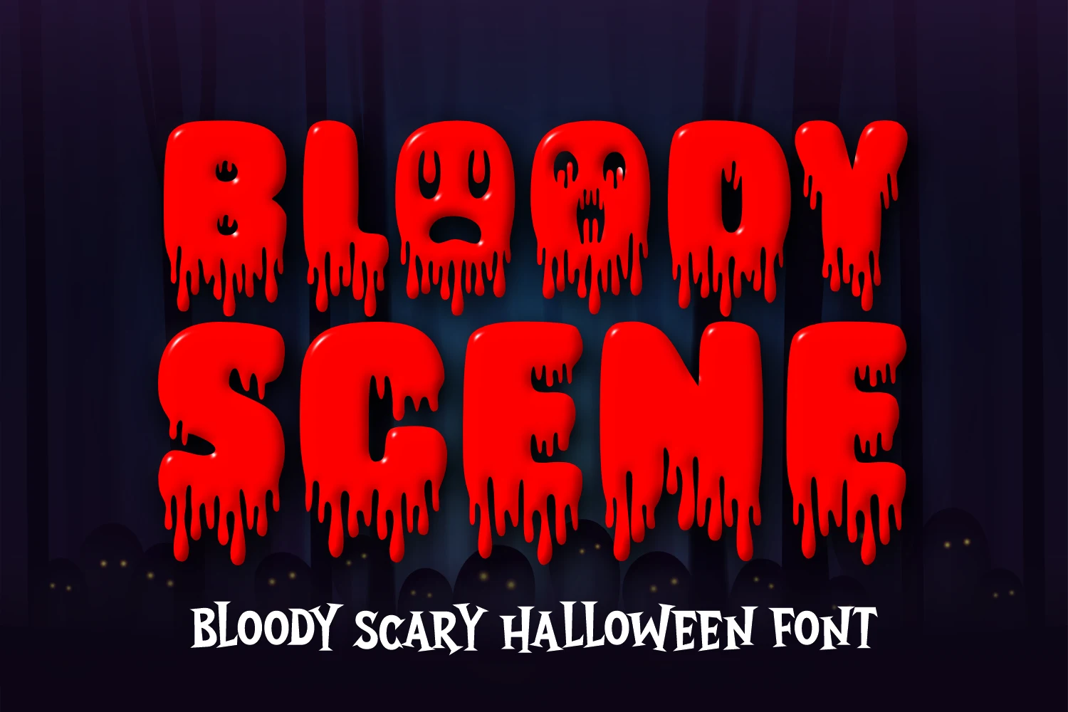 Bloody Scene font preview