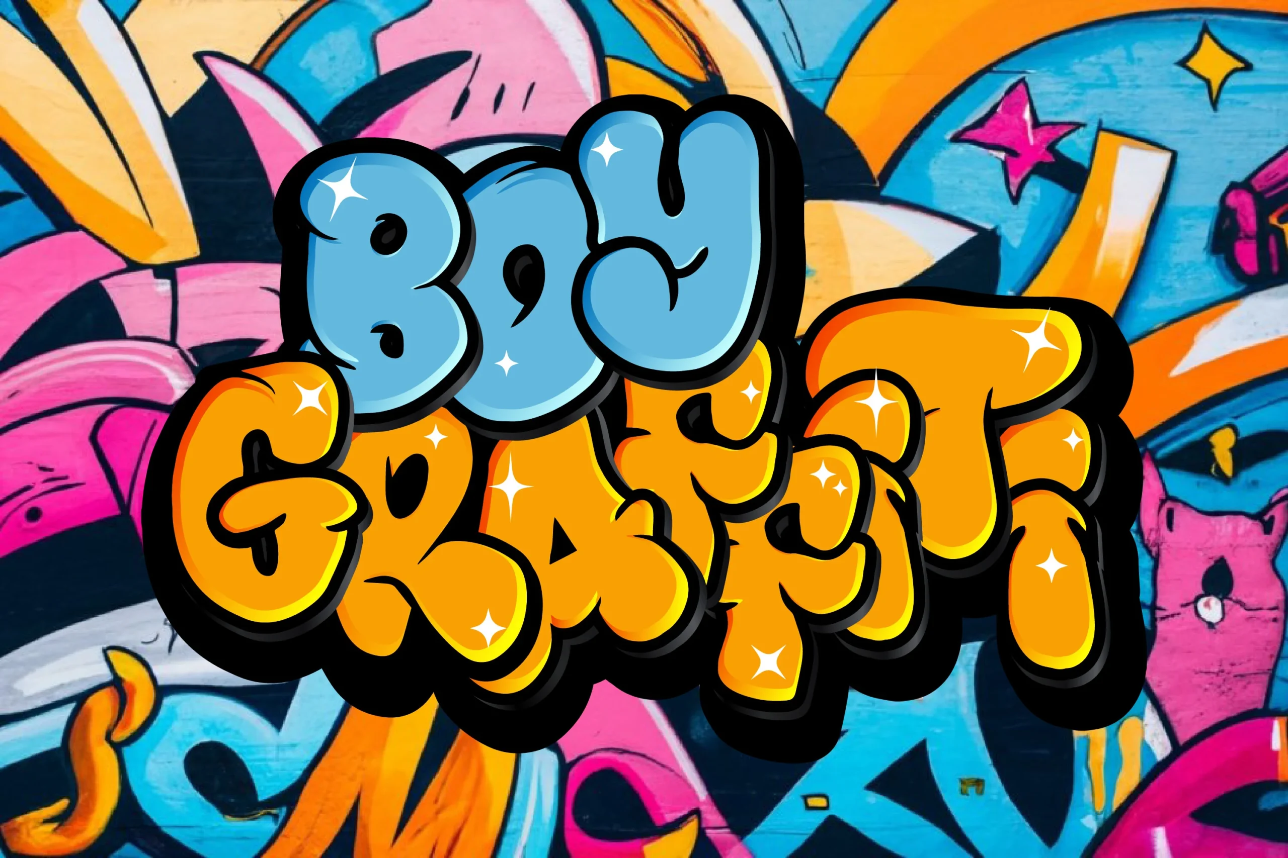 Boy Graffiti font preview