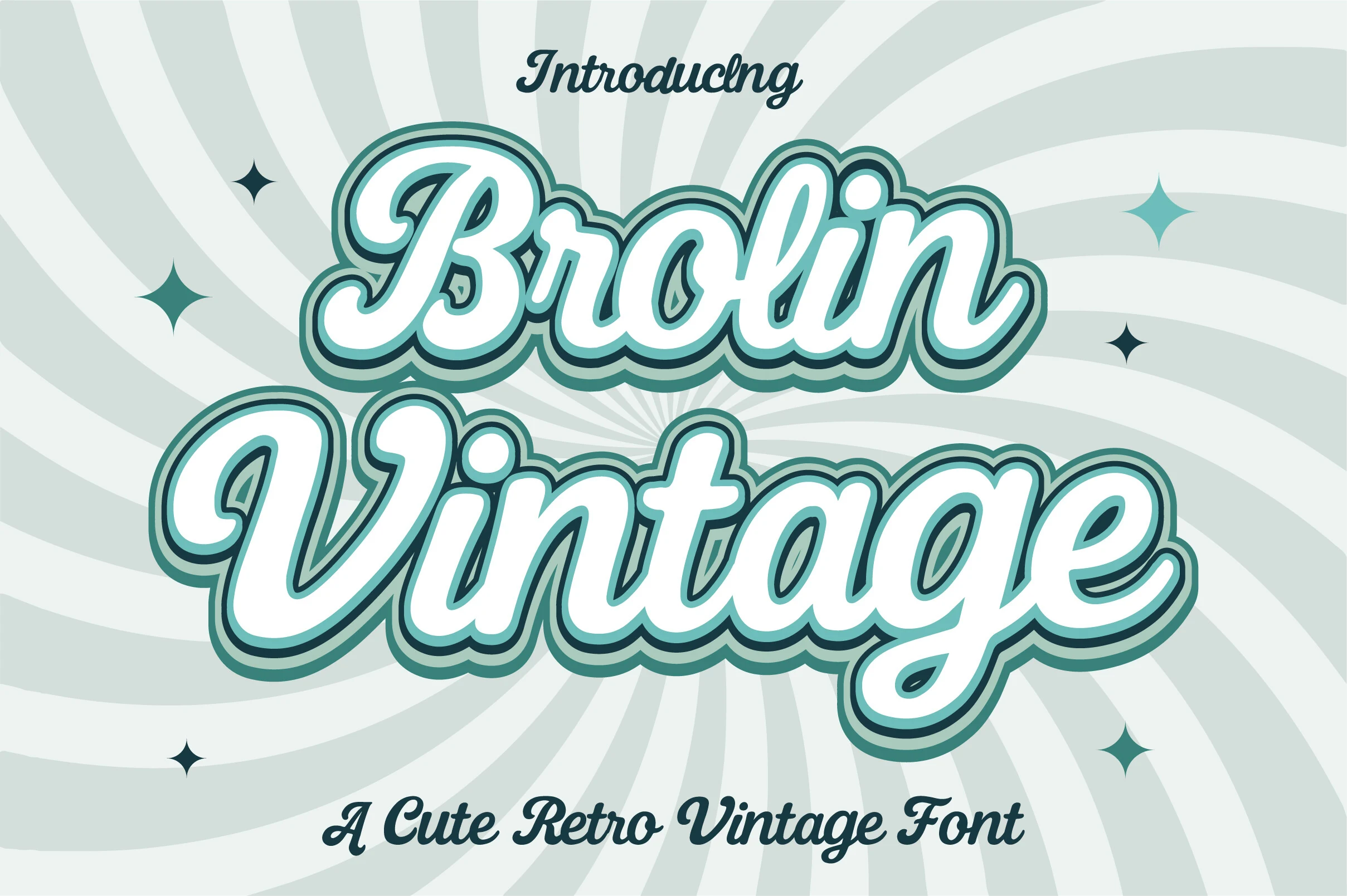 Brolin Vintage font preview