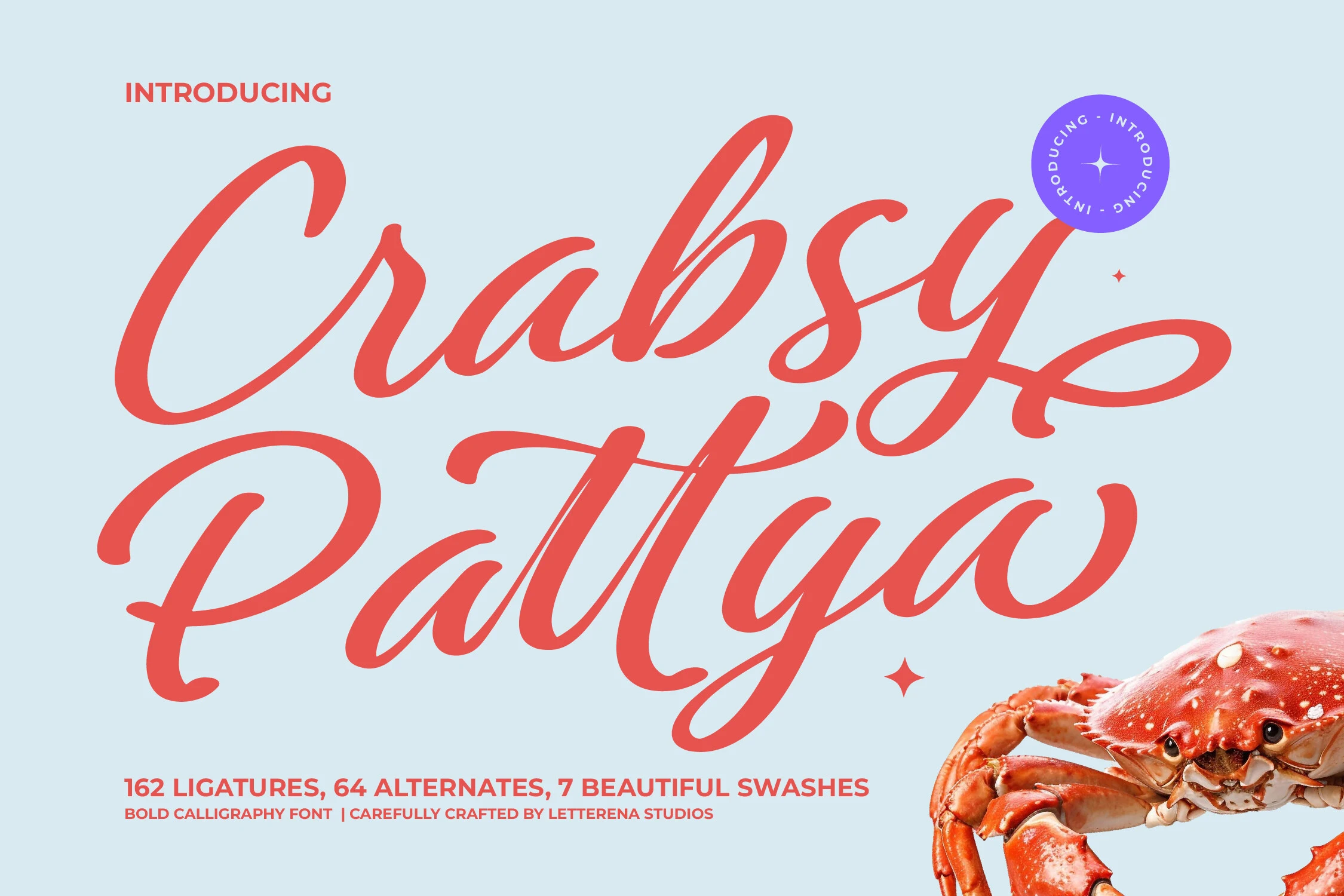 Crabsy Pattya font preview