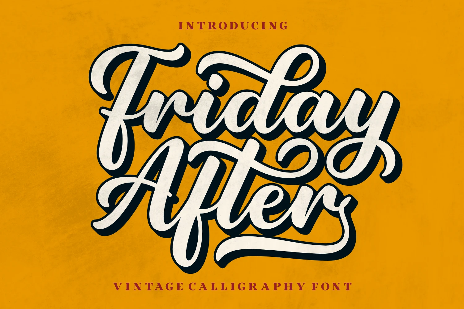 Friday After font preview