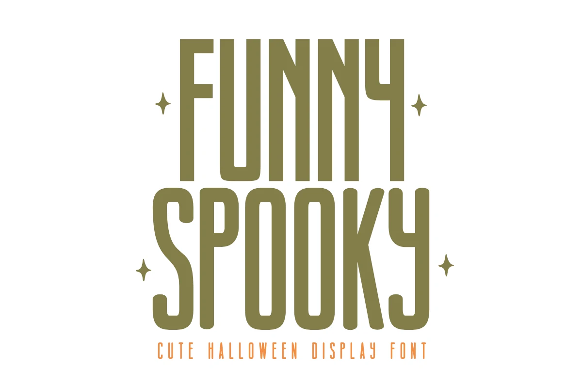 Funnyspooky Regular 1 Font displayed in a tall, ultra-condensed sans-serif style with uniform strokes and rounded terminals.