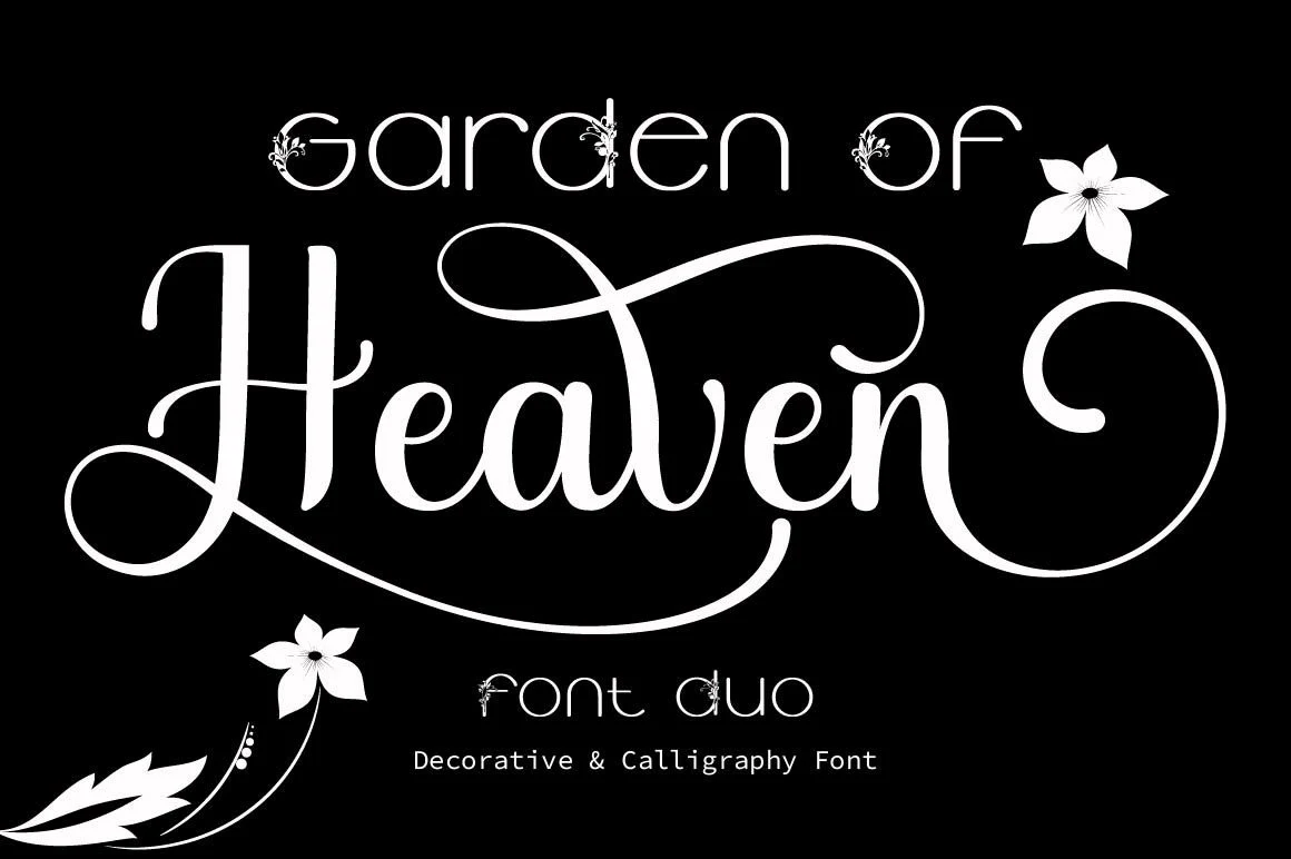 Garden of Heaven font preview