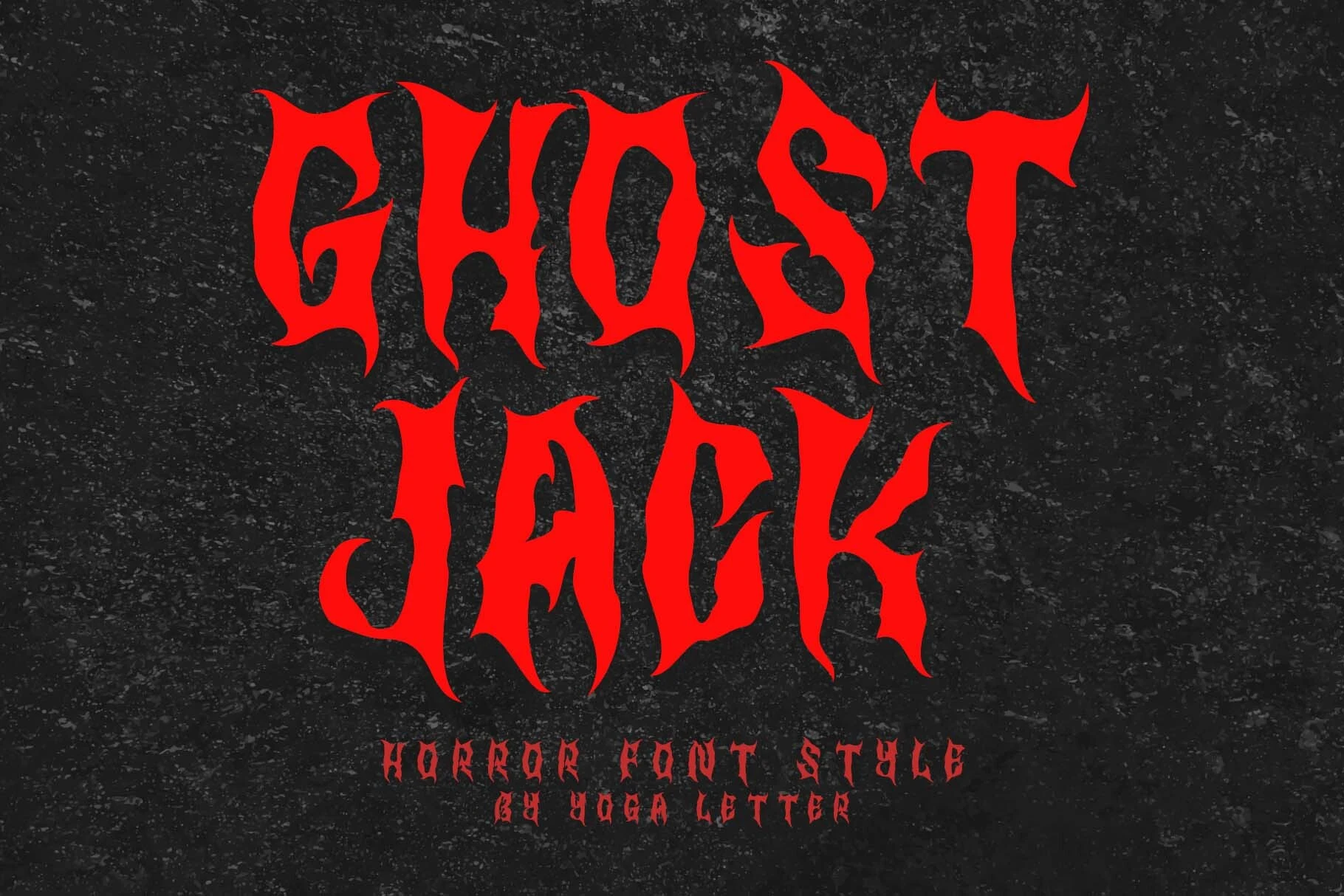Ghost Jack font preview