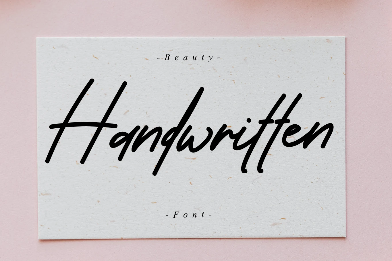 Handwritten Font in a large casual script with a slight rightward slant, rounded terminals, and partially connected letters.