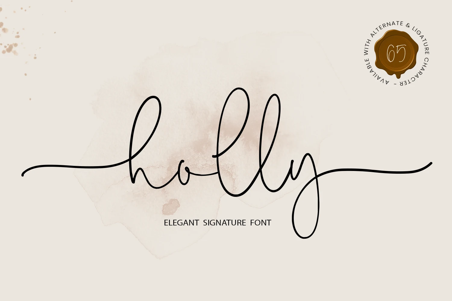 Holly font preview