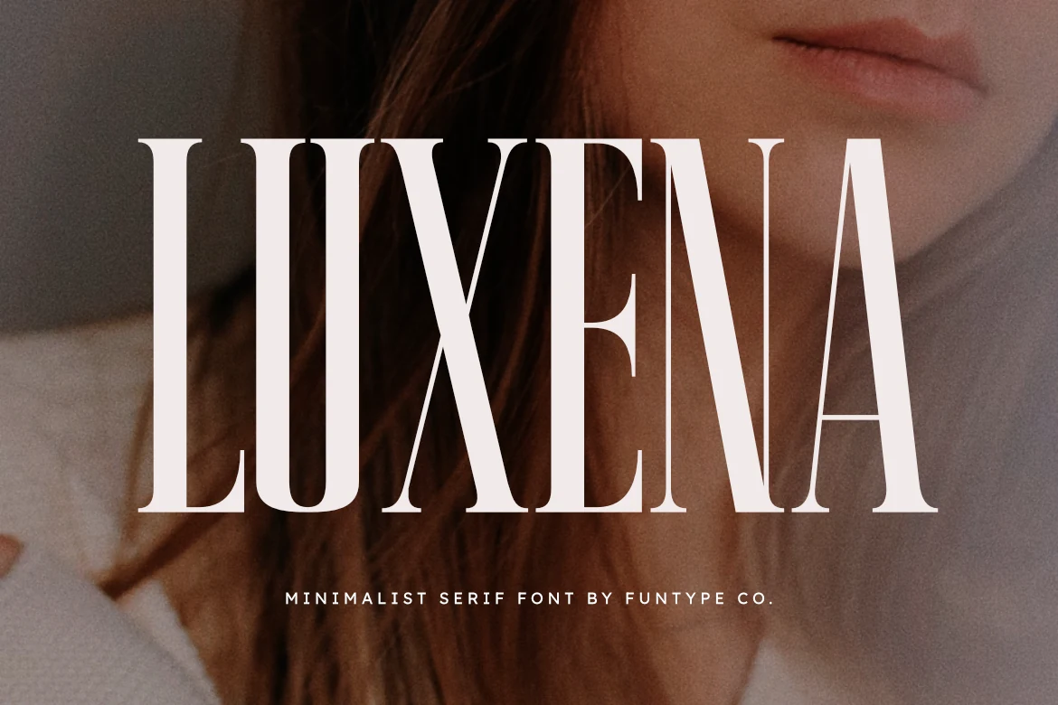 Luxena Font is an ultra-condensed serif with high stroke contrast, tall proportions, and sharp delicate serifs.