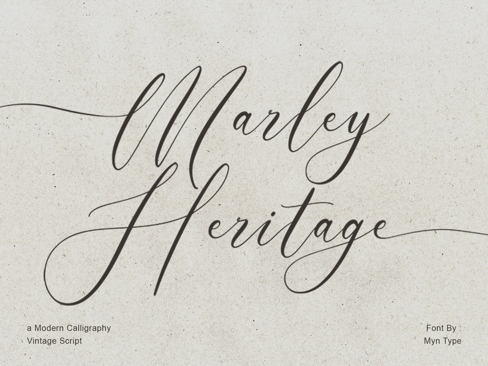 Marley Heritage font preview