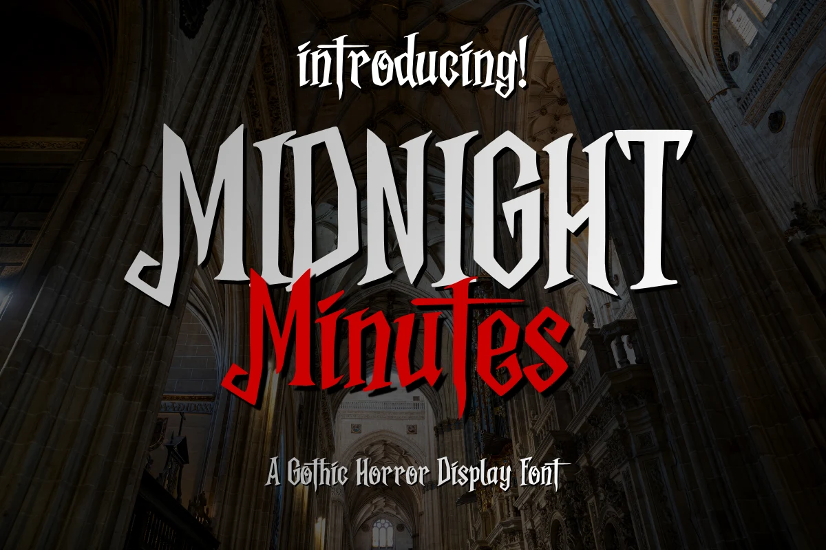 Midnight Minutes font preview