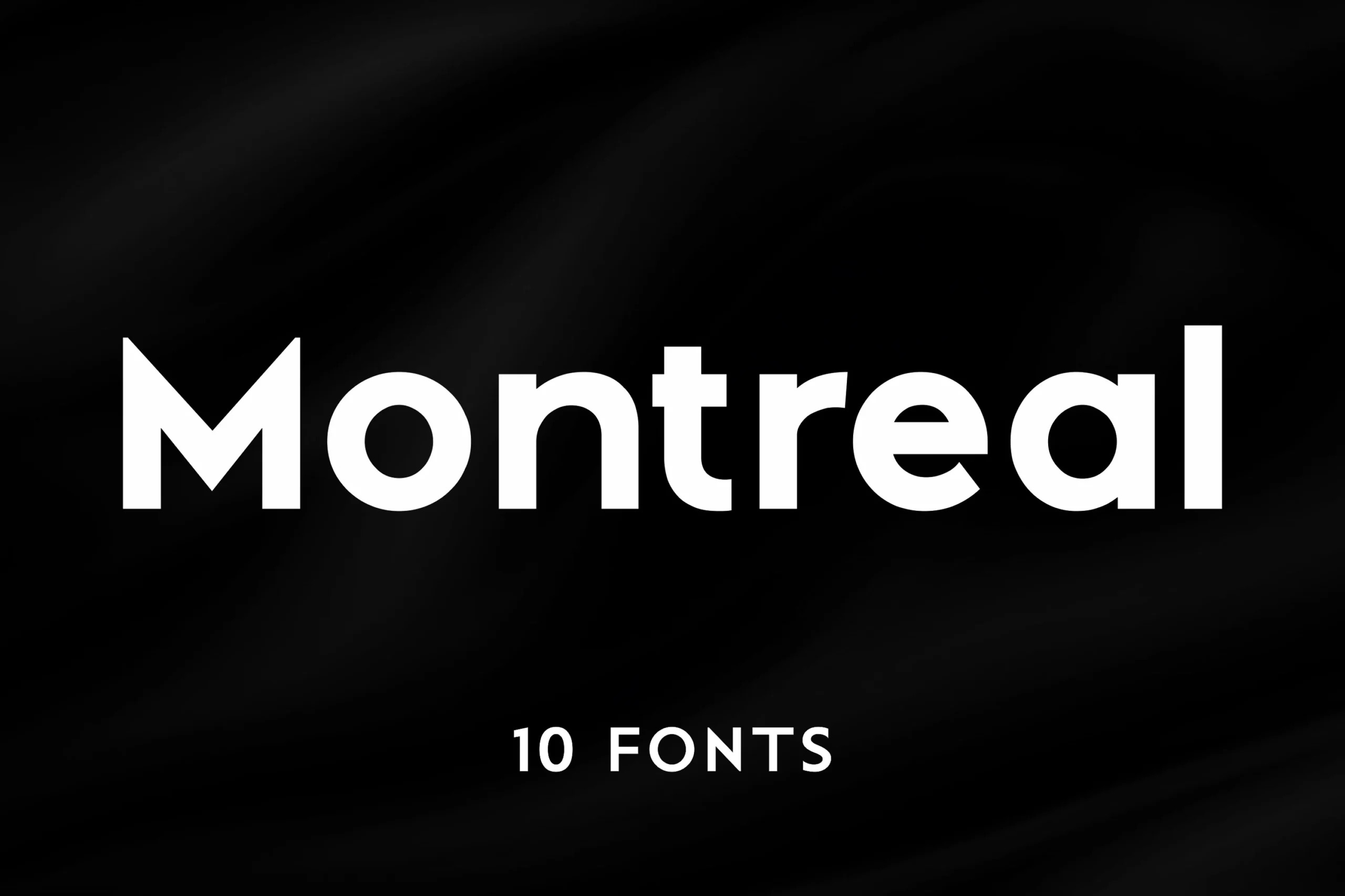 Montreal Font features geometric sans-serif letterforms with uniform strokes and minimalist terminals.