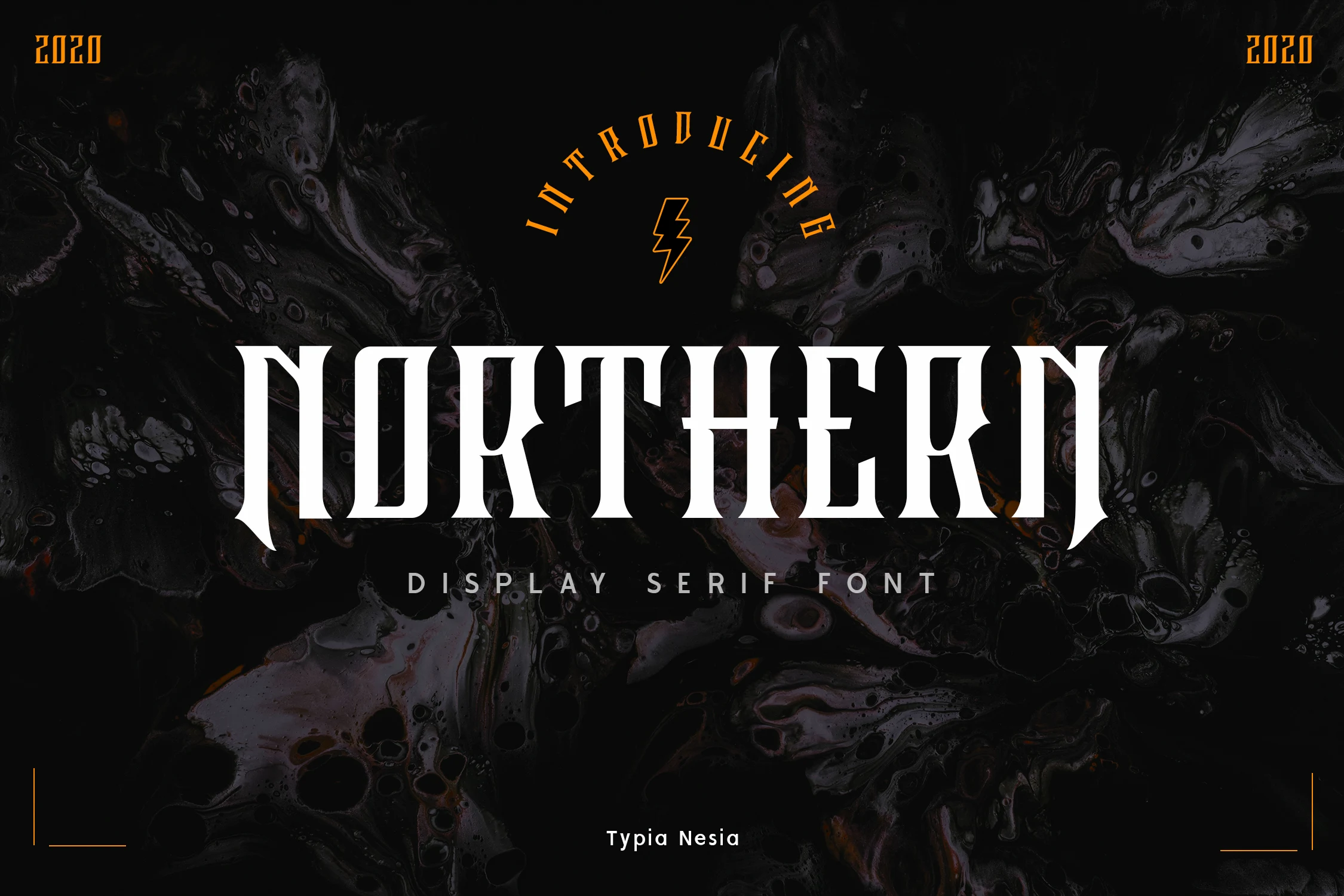 Northern Font in a sharp, gothic-style serif with high stroke contrast and pointed serifs.