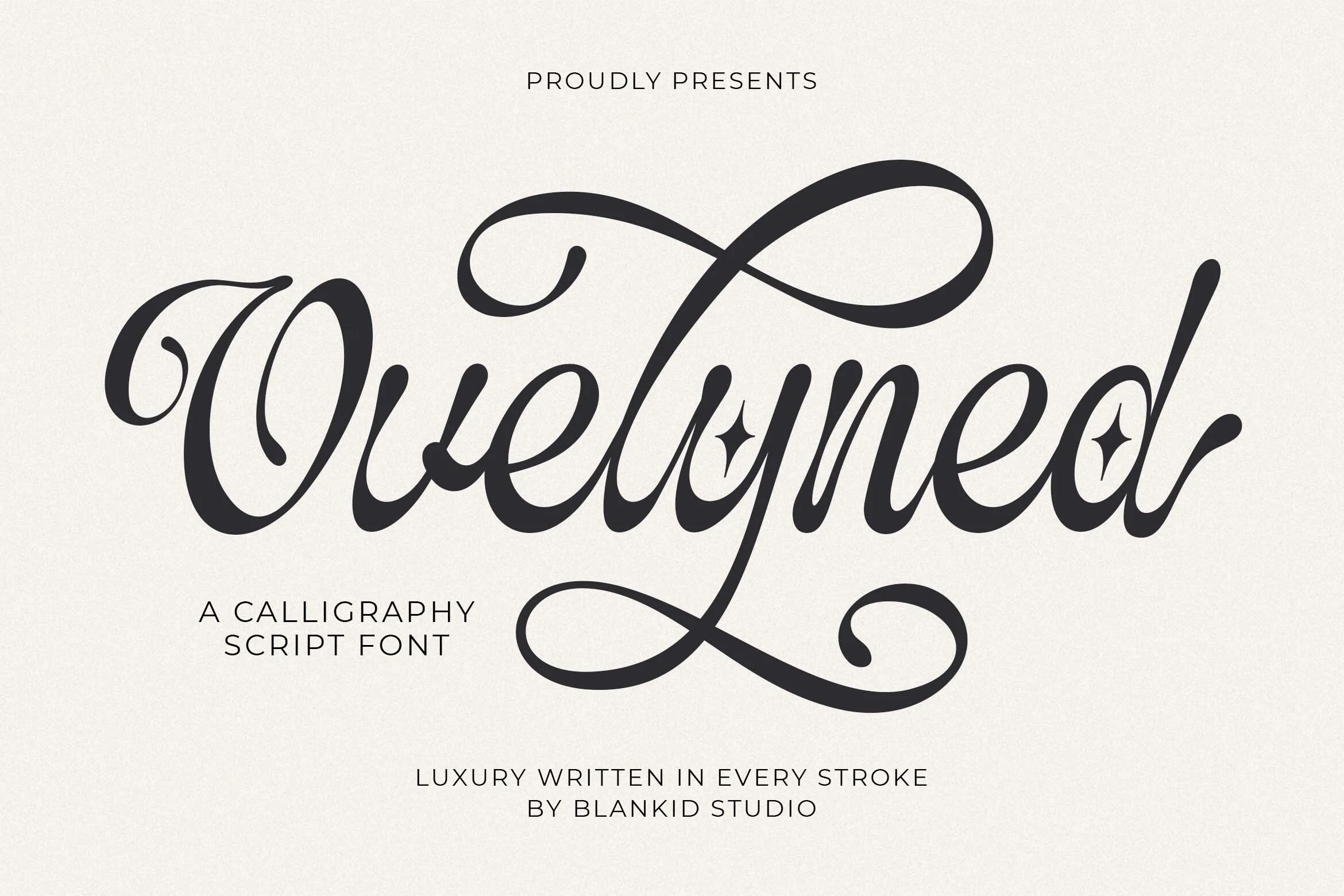 Ovelyned font preview