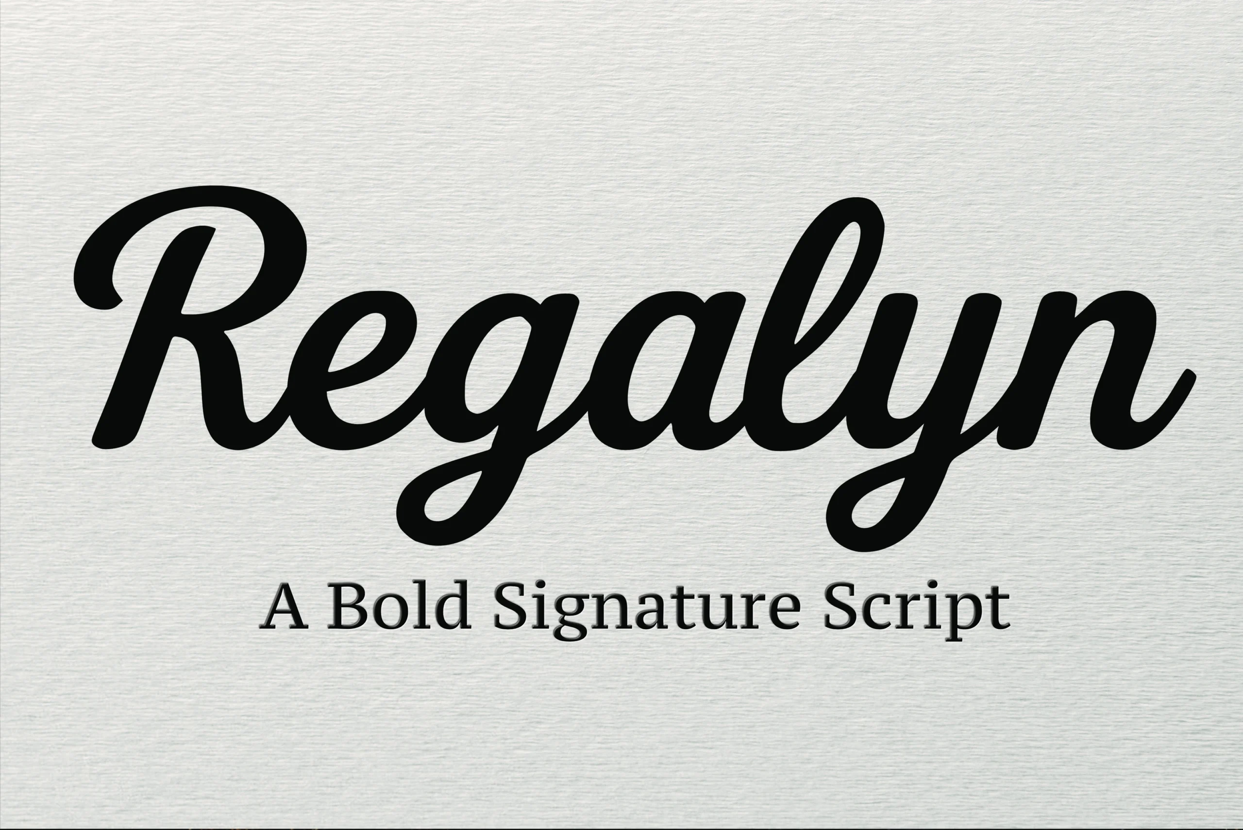 Regalyn font preview