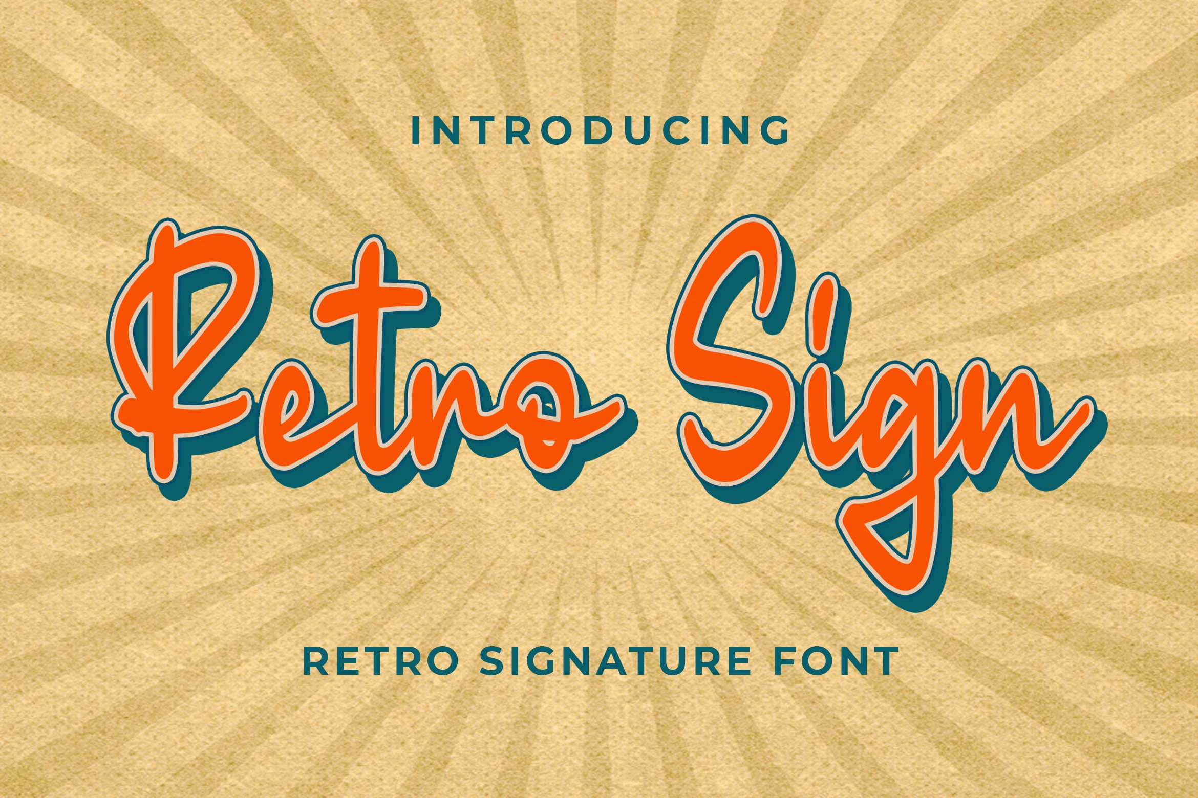 Retro Sign Font is a connected upright script with rounded terminals and monoline-leaning strokes.
