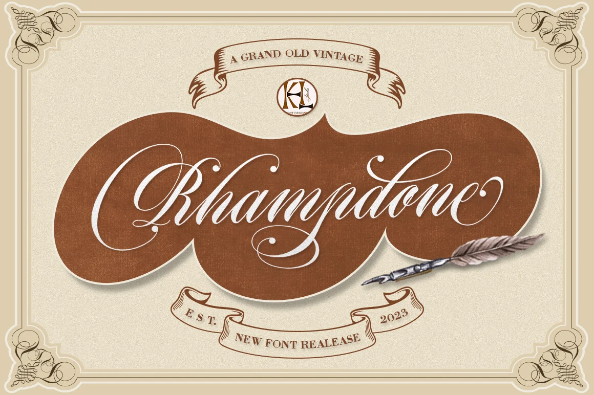 Rhampdone font preview