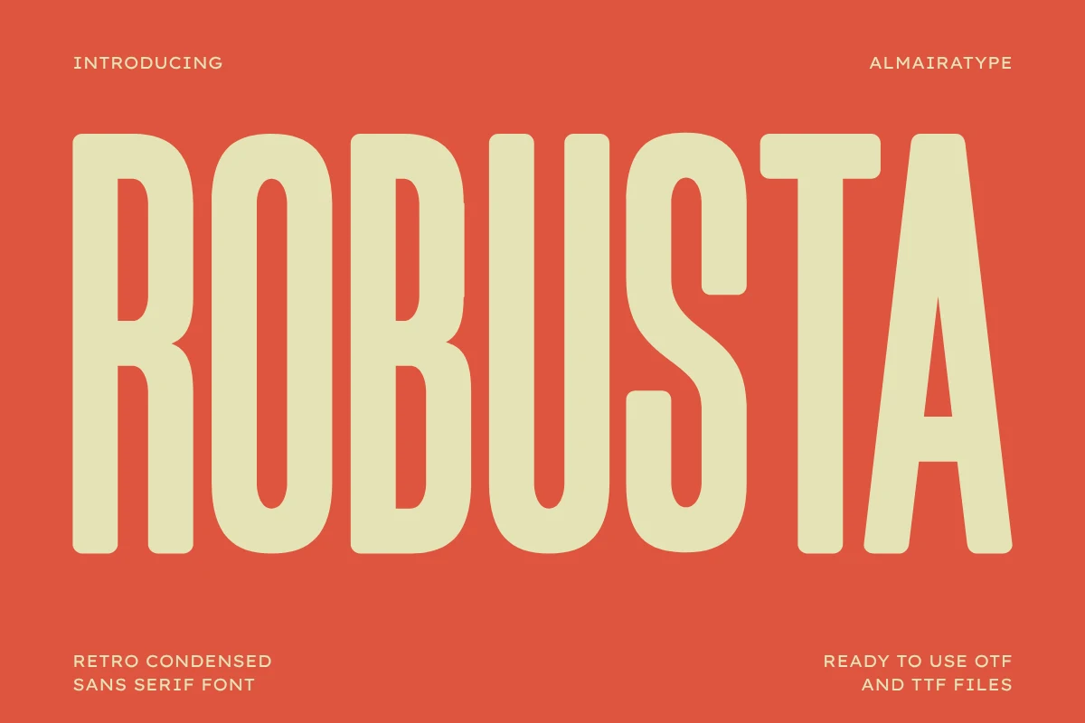 Robusta font preview