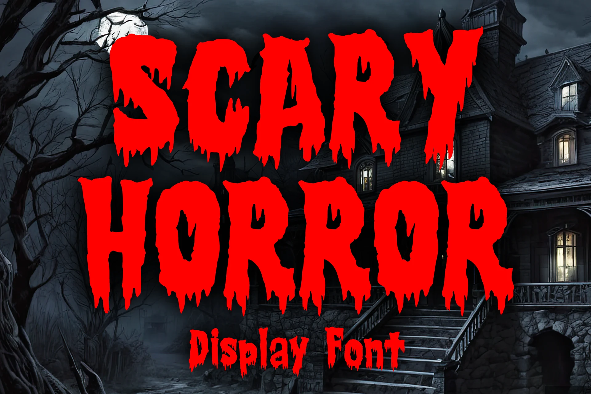 Scary Horror font preview