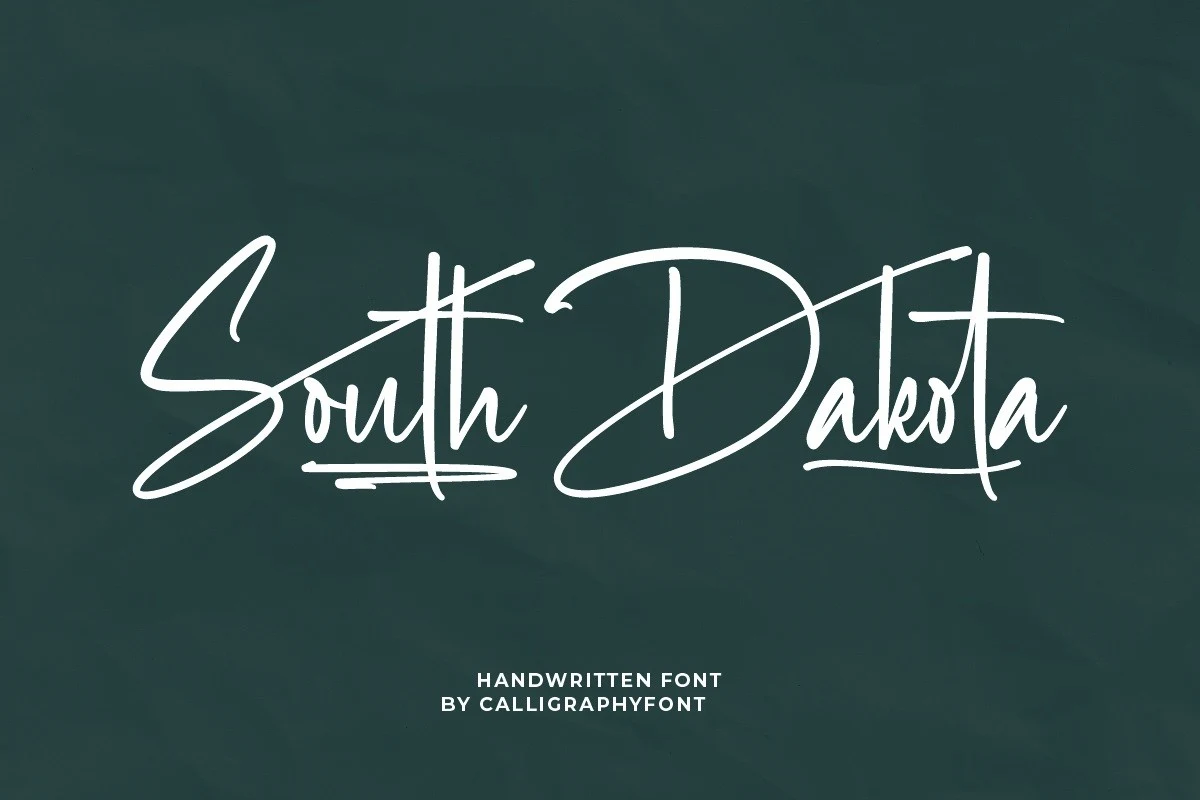 South Dakota font preview