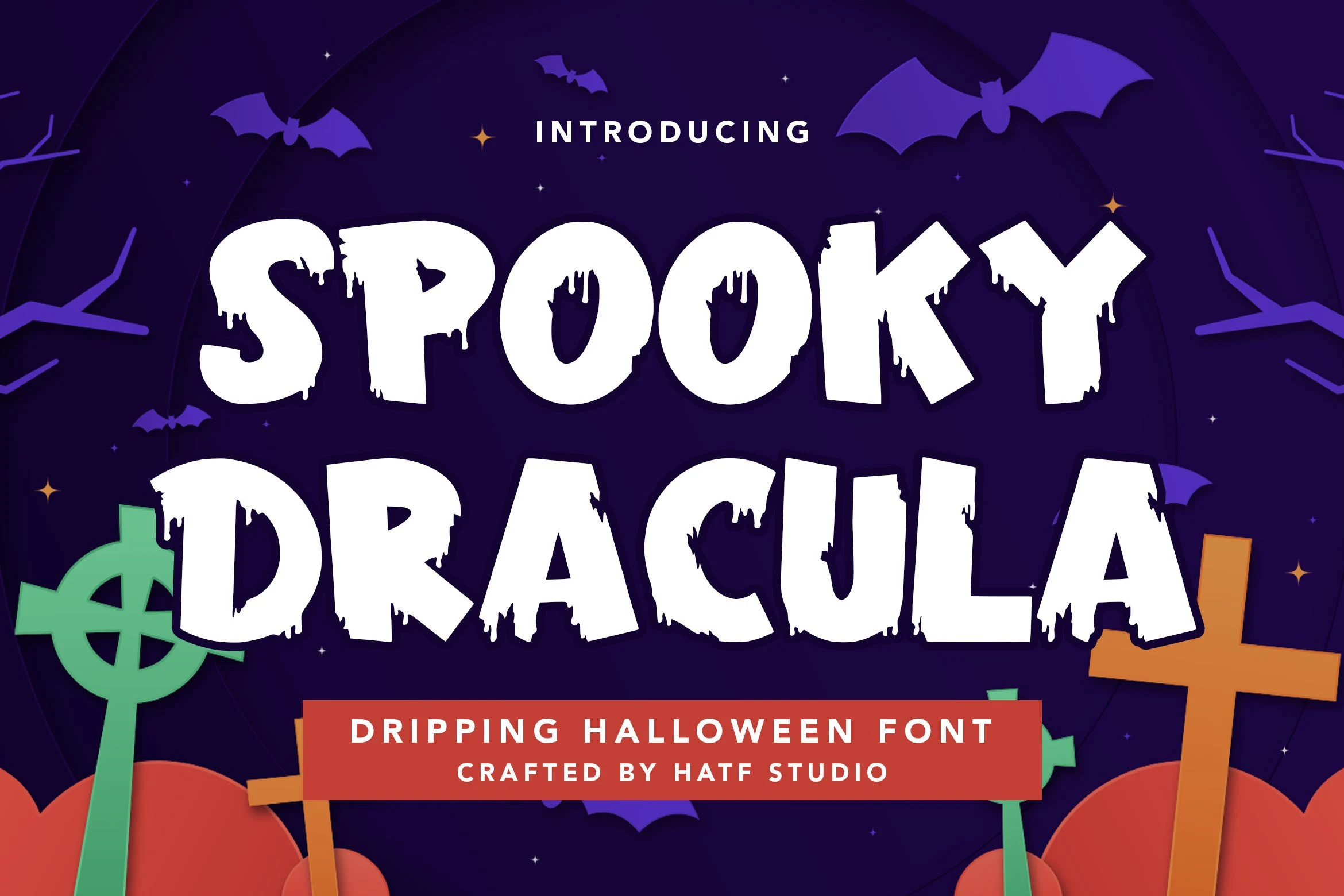 Spooky Dracula font preview