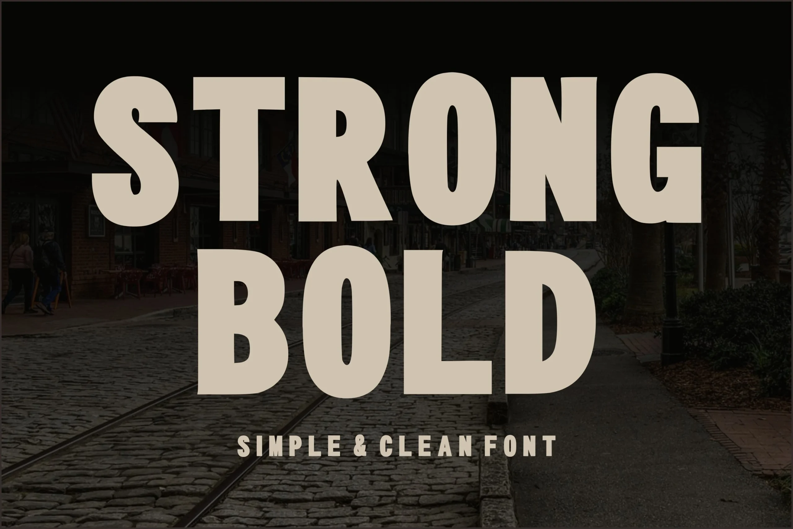 Strong Bold font preview
