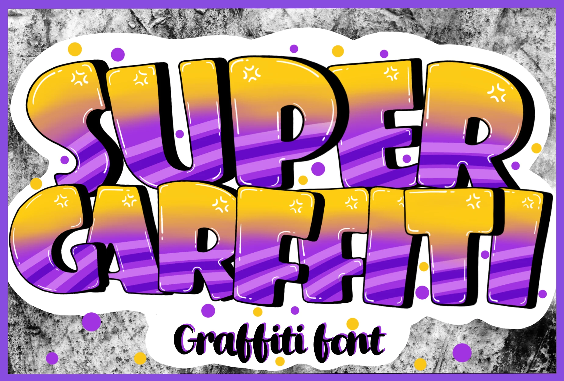Super Graffiti font preview