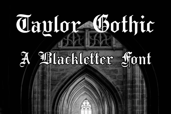 Taylor Gothic font preview