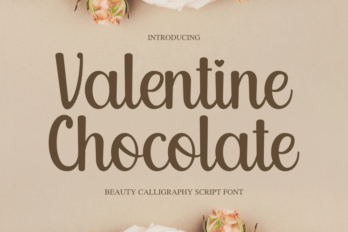 Valentine Chocolate font preview