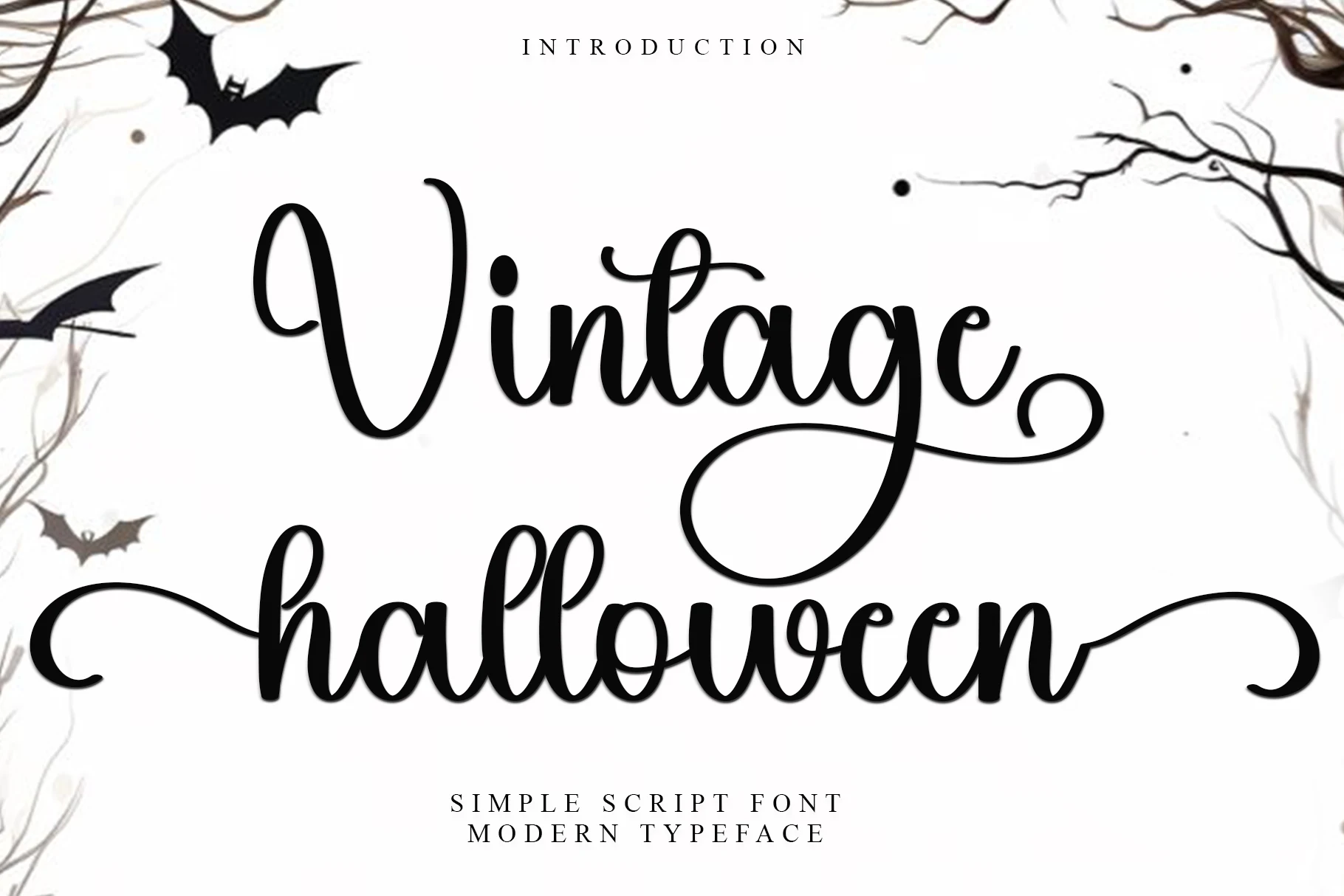 Vintage Halloween font preview